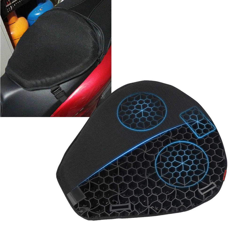 🏍️Cojin De Gel Ergonómico Para Moto🪑