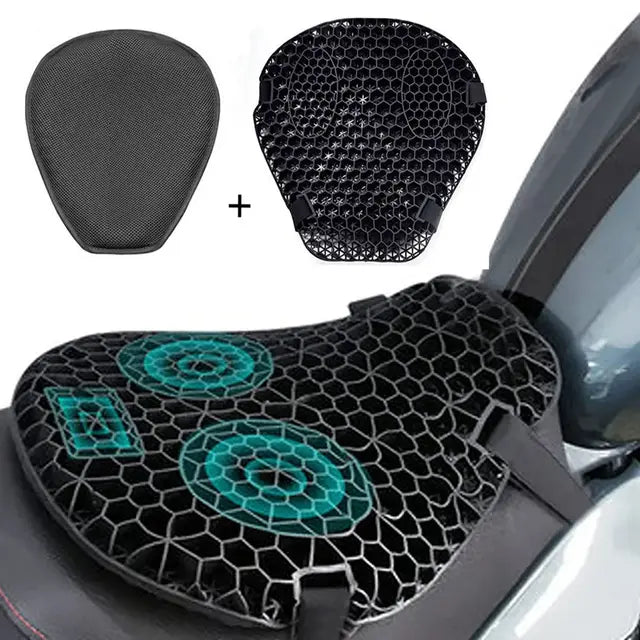 🏍️Cojin De Gel Ergonómico Para Moto🪑