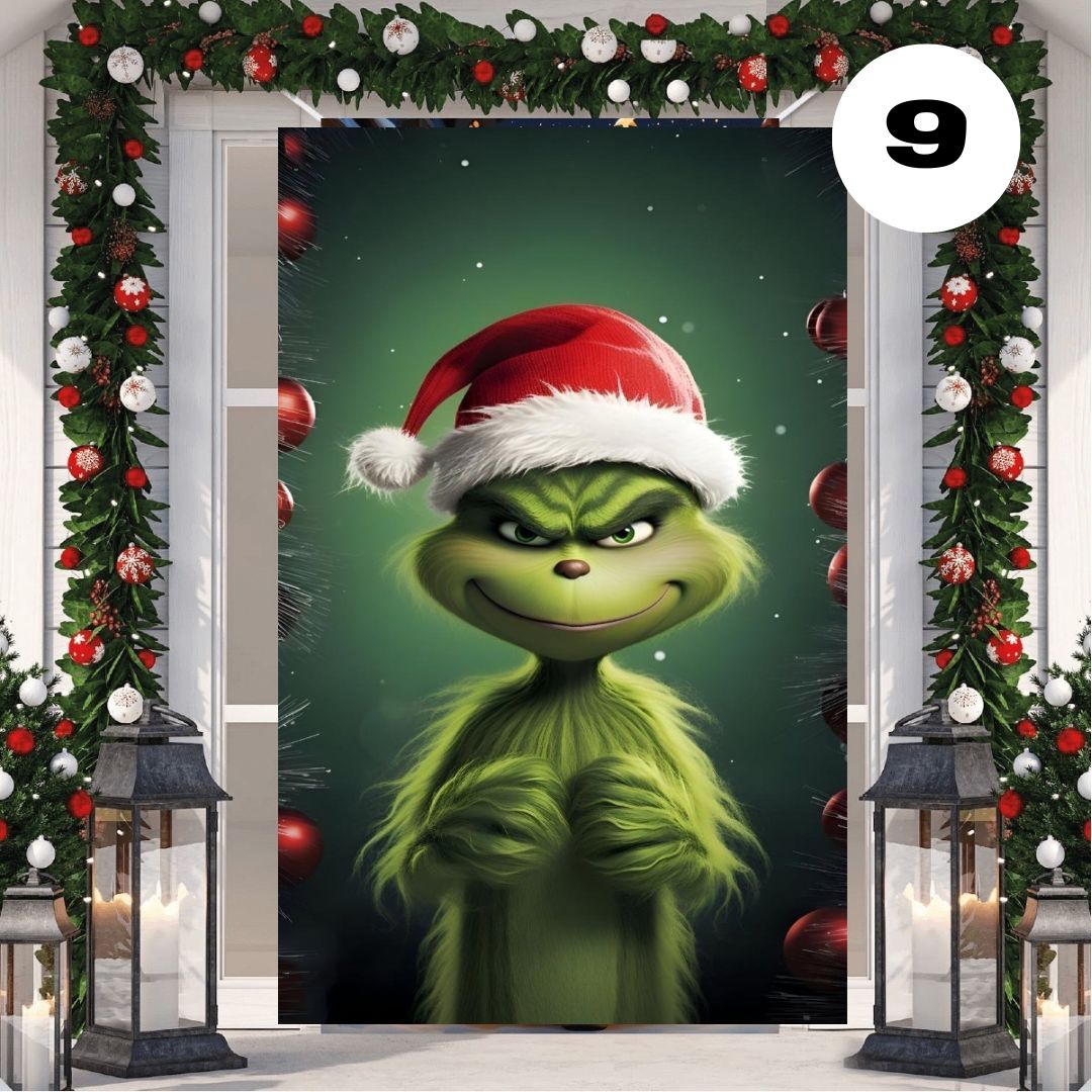 🎅2 FUNDAS NAVIDEÑAS PARA PUERTAS🚪