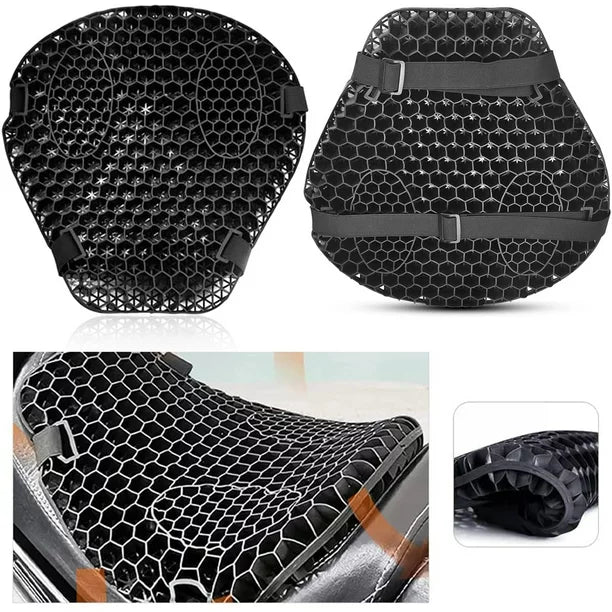 🏍️Cojin De Gel Ergonómico Para Moto🪑