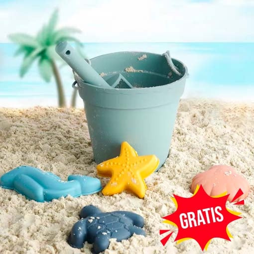 FLOTADOR CON CARPA + JUEGO DE PLAYA GRATIS 👶😍💦