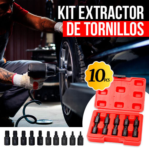 KIT EXTRACTOR DE TORNILLOS Y COPAS 🛠️🤩 ¡Caja con 10 piezas de diferentes medidas!