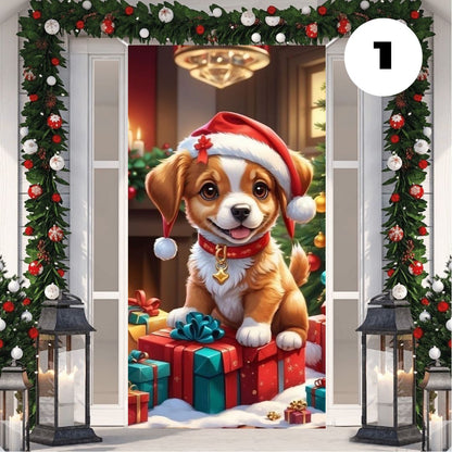 🎅2 FUNDAS NAVIDEÑAS PARA PUERTAS🚪