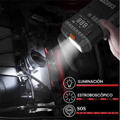 Arrancador de batería + Bomba de aire 3 en 1  🚗 💡
