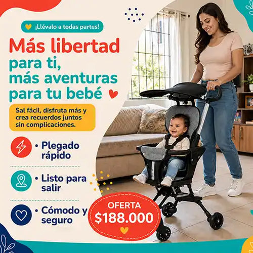 Cochecito plegable para bebé👶🏼👩🏻‍🍼
