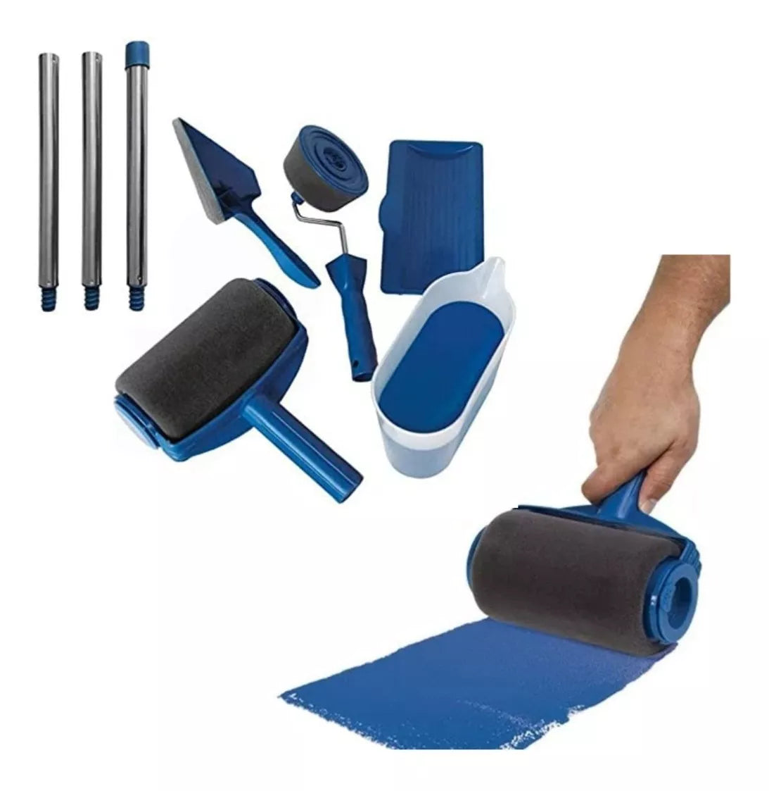 Rodillo Simple 🖌️Rodillo de pintura recargable Easy Paint🧑🎨PINTA COMO UN PROFESIONAL ...