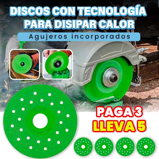 PAGA 3 Y LLEVA 5 🎁😱 DISCOS DE CORTE DIAMANTADOS VENTILADOS