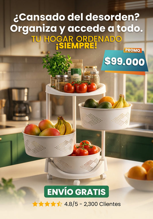 ESTANTE GIRATORIO + CANASTA DE ROPA GRATIS 🤩😱