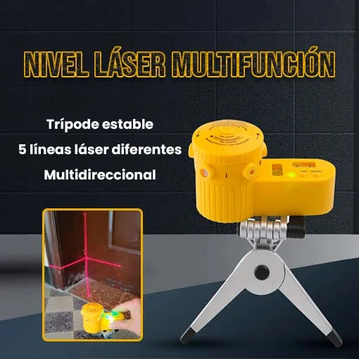 NIVEL LÁSER MULTIFUNCIÓN 🤩🛠️ ¡Alinea y nivela con precisión!