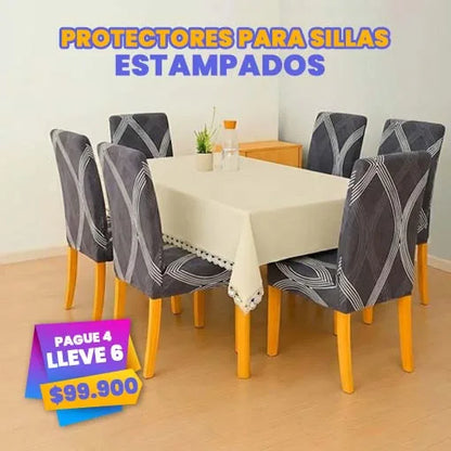 PROTECTORES PARA SILLAS ESTAMPADOS 2026 ¡Pague 4 y lleve 6! 🤩🪑