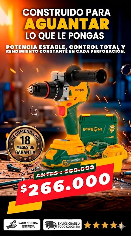 Taladro percutor con Mango Impegni