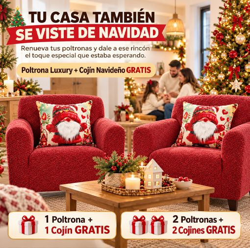 OF Poltrona Luxury + Cojín Navideño