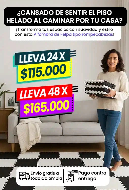 ALFOMBRA ROMPECABEZAS DE FELPA 🤩😱 ¡Llévalas en paquetes de 24 y 48 unidades!