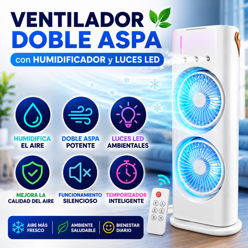 Ventilador Doble Aspa 🍃